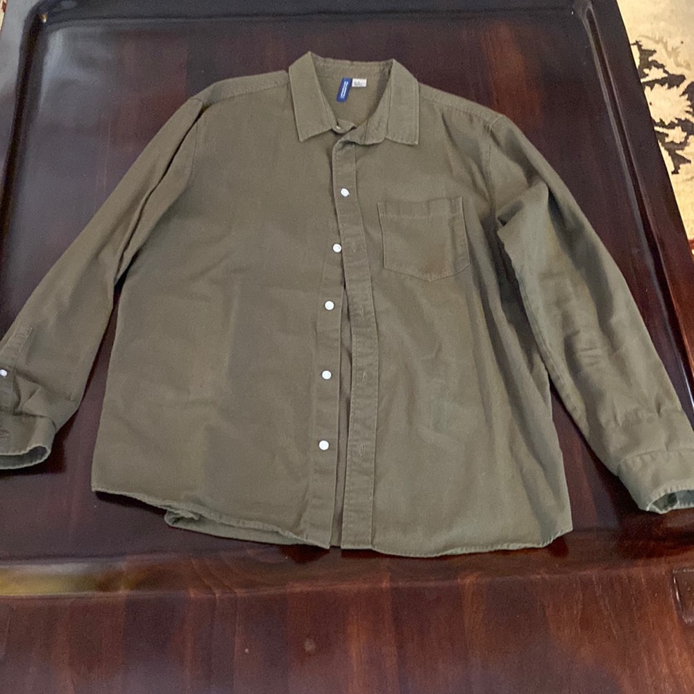 Olive button up